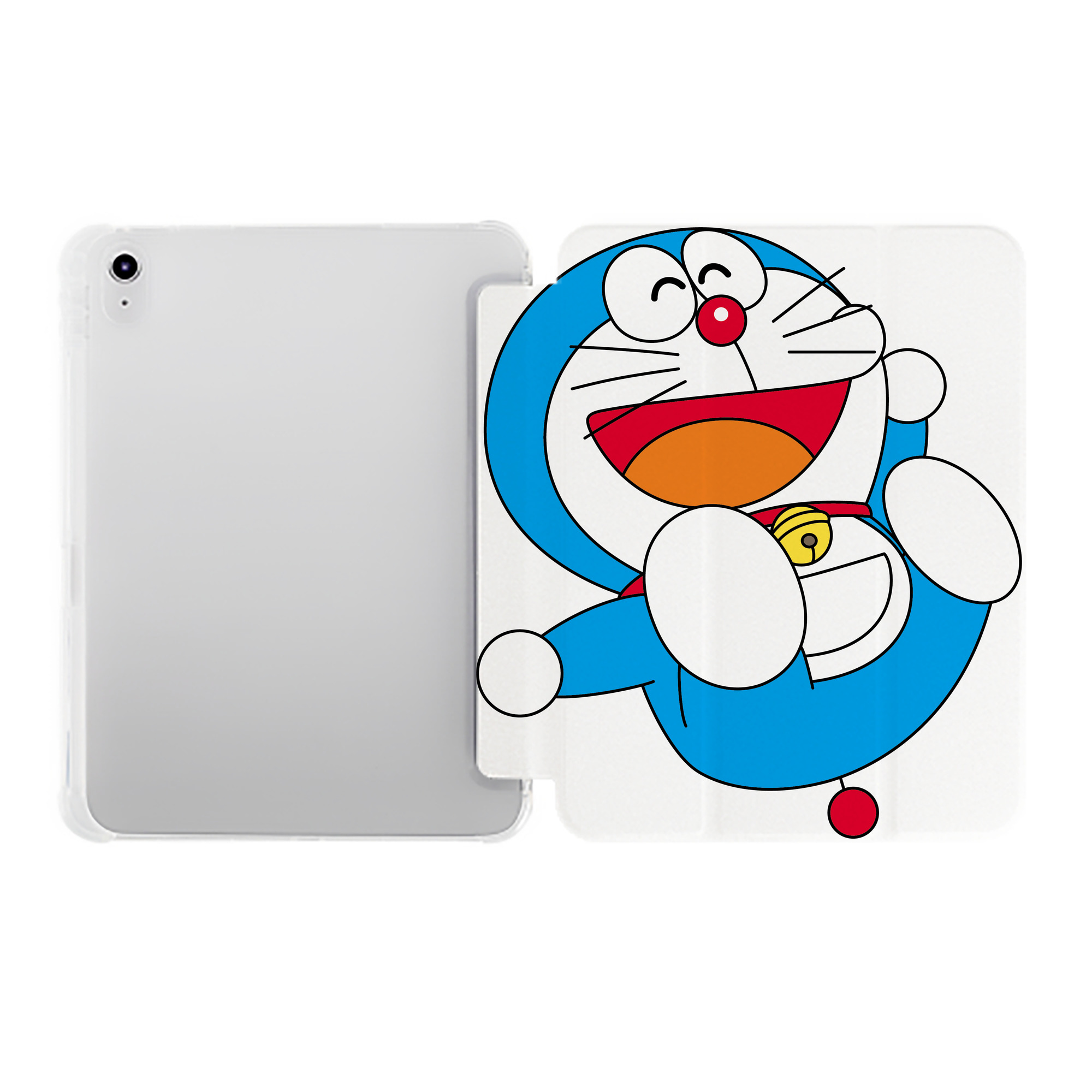 （画像用） ドラえもん Doraemon IPad ケース ペン収納付き 三つ折りスタンド PUレザー×シリコン 対応機種9.5/10.5/10.9インチ